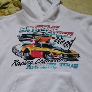 Men's White XL Refuge Racing Automotive Extreme Speed Championship Tour Hoodie